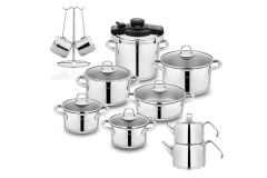 Schafer Jewel Çelik Çeyiz Seti 18 Parça-Inox