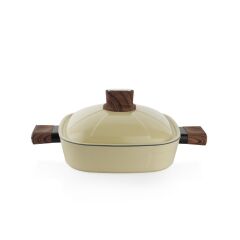 Schafer Challenger Seramik Tencere Seti 7 Parça-Krem